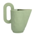 thumbnail image 6 of Bloomingville Decorative Stoneware Pitcher vase with Handle and Sand Finish, Mint Green, 6 of 7