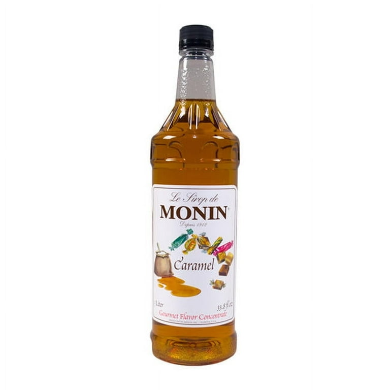 Monin - Caramel Syrup, Rich and Buttery, Great for Desserts, Coffee, and  Cocktails, Gluten-Free, Non-GMO (1 Liter, 4-Pack)