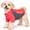Red, variant on Pet Life ® Active 'Barko Pawlo' Relax-Stretch Quick-Drying Performance Dog Polo T-Shirt