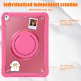 thumbnail image 2 of SaniMore Case for SaniMore Case for iPad 5th/6th Gen 9.7 inch 2017 2019, with Shoulder Strap Pencil Slot Hybird PC TPU Back Cover 360° Ratating Handle Bracket Shockproof Anti-fall Rugged Shell,Rose, 2 of 18