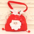 thumbnail image 2 of Billuyoard Bolsa de regalo de Navidad, suministros para envolver, adorables bolsas de dulces de tamaño pequeño, suministros para fiestas, Kits de decoración para fiestas Papá Noel, 2 of 6