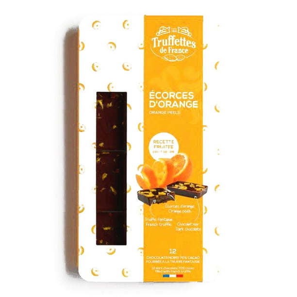 Truffettes de France Orange Dark Chocolate Truffle Bar 1 oz each (6