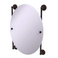 thumbnail image 2 of Allied Brass Monte Carlo Collection Oval Frameless Rail Mounted Wall Mirror, Venetian Bronze, 2 of 3