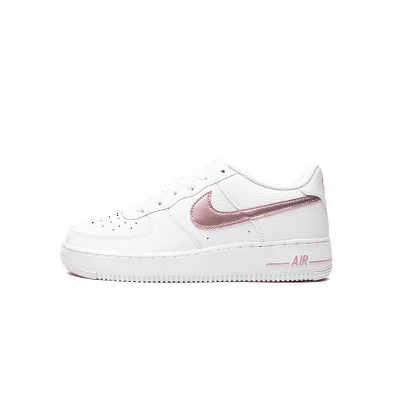 NIKE GRADE SCHOOL Air Force 1 GS "White/Pink Glaze" CT3839 104 from Stadium Goods