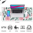 thumbnail image 5 of Long Mouse Pads for Desk,Pioneer Flower Floral Print Pattern Desk Mats on Top Of Desks, Desk Mouse Pad Extra Large with 3mm Non-Slip Base and Stitched Edge for Gaming,Office,Work,Home 35.4"x15.7", 5 of 6