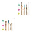 thumbnail image 2 of Guardoinrt Efficient Embroidery Punch Needle Pen Sewing Kit Knitting Tool 3x Needle 5 Threader 10cm 2Set, 2 of 6