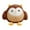 brown, variant on Vaveren Owl Stuffed Animal Owl Plush Toy Doll Nursery Companion Toy Owl Plush Pillow for gray