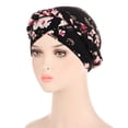 thumbnail image 3 of Yanyanz Handkerchiefs for Men, Print Floral Cap Ethnic Hat Wrap Turban Turban Braid Hair Cap Headwear Head Cover Heardband, Women's Handkerchiefs Black One Size, 3 of 6