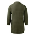 thumbnail image 5 of uikmnh Mens Mid Length Sweater Coat Autumn and Winter Lapel Solid Color Knitted Cardigan, 5 of 5
