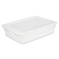 thumbnail image 1 of Sterilite 27 L Storage Box, Clear Plastic Storage Bin with Snap-on Lid, White, 1 of 6