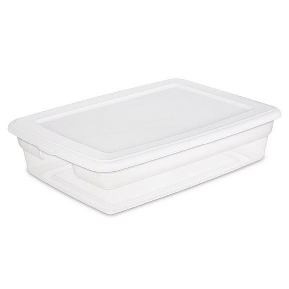 Sterilite 27 Liter White Storage Box, 27 Liter