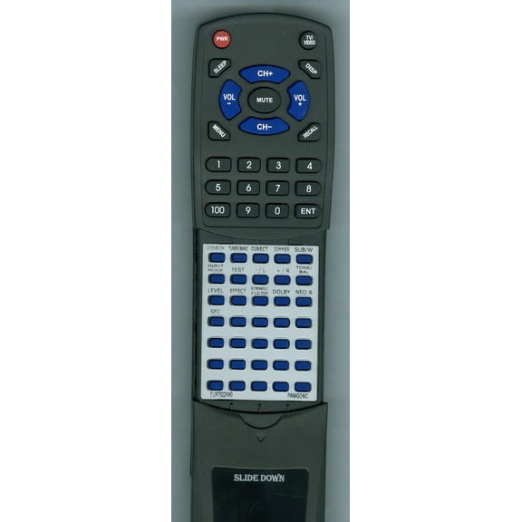 Replacement Remote for PANASONIC RTEUR7622KA0, EUR7622KA0, SCHT425D, SAXR25S