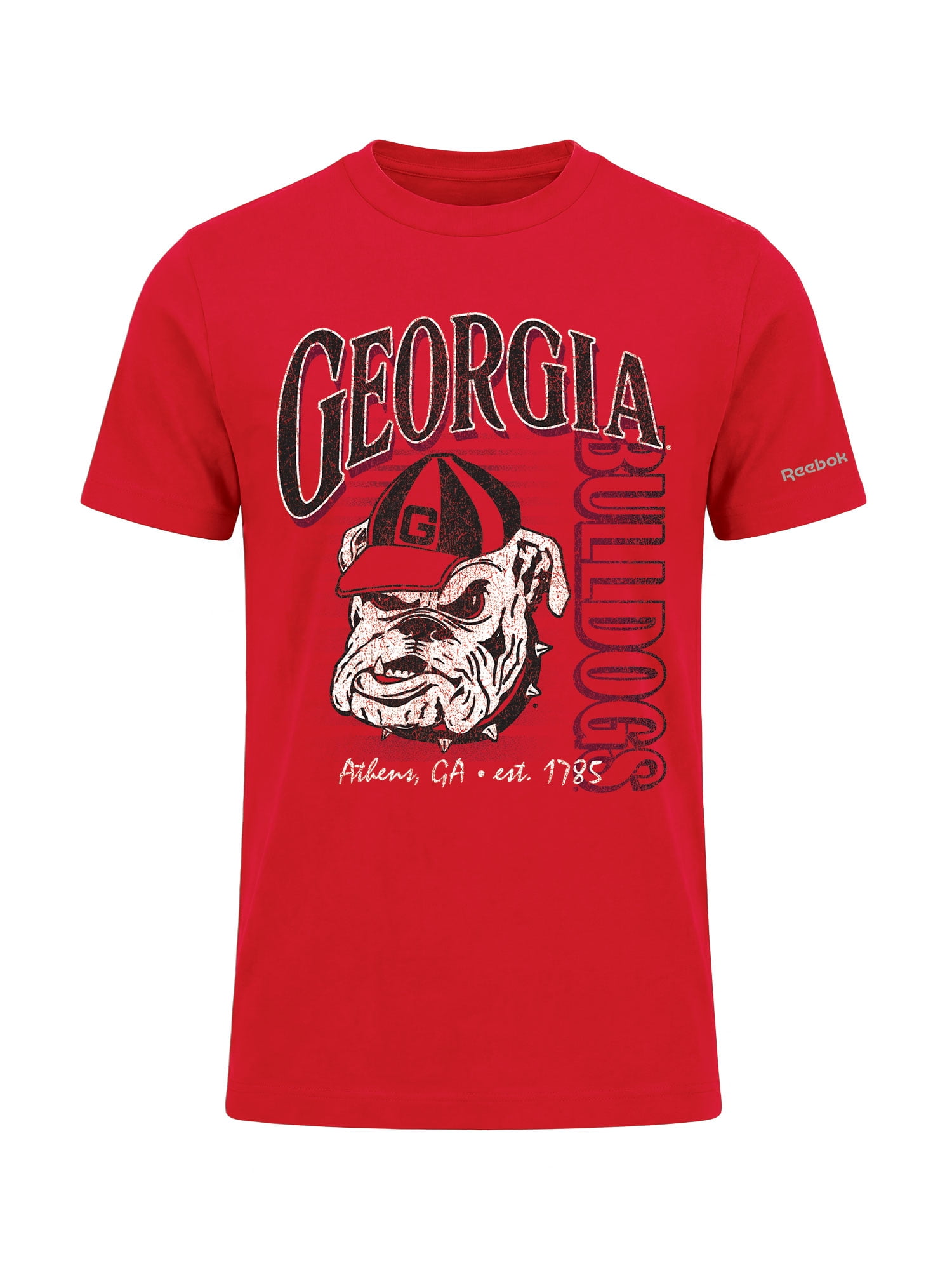 Georgia Bulldogs Reebok Mens Crew Neck Short Sleeve T-Shirt