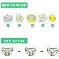 thumbnail image 4 of Ruiboury 6 Pcs Serviettes Hygiéniques Réutilisables Lavables Doublures de sous-Vêtements 4 Couches Serviettes Hygiéniques Étanches avec Sac de Rangement, 4 of 4