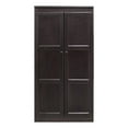 thumbnail image 1 of Pemberly Row Armoire Garde-Robe de 5 Pi de Hauteur 60"H X 30"L en Espresso, 1 of 10