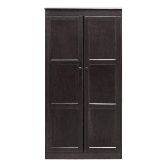 Concepts in Wood Armoire Wardrobe Closet - 5 ft Tall - Espresso