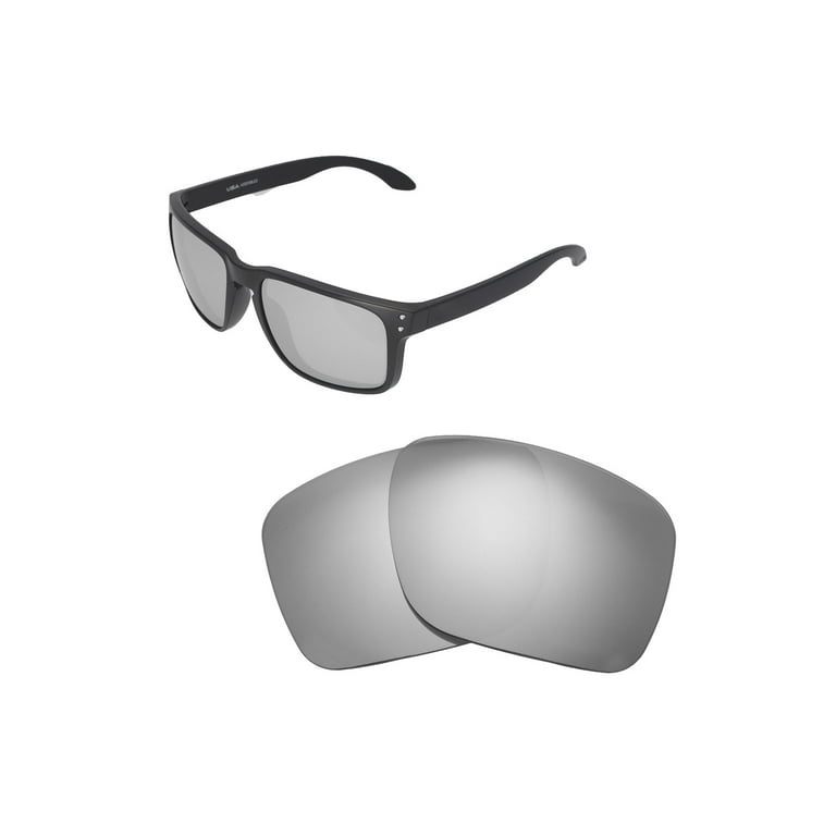 Walleva Titanium ISARC Polarized Replacement Lenses for Oakley Holbrook  Sunglasses 