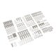 thumbnail image 2 of Kit de pernos hexagonales de motor de 211 piezas de acero inoxidable de larga duración para bloque pequeño 265 283 305 327 350 400, 2 of 12
