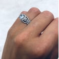 thumbnail image 2 of Brilliant Engagement Infinity Shank Bridal Ring 18K White Gold 2 CT Round Moissanite Wedding Diamond Ring, 2 of 5
