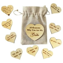 10 Reasons Why You Are My Friend, Best Friends Wooden Hanging Heart, Sentimental Inspirational Gift for Expressing Love and Gratitude, Bestie Gift, Sister Gifts, Unique Friendship Gift