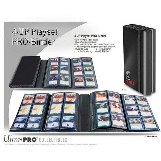 Ultra Pro 4UP Playset Pro Binder Card Holder