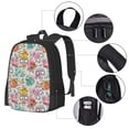 thumbnail image 4 of Daiia Skull and Flowers Backpack for Men and Women -Durable Backpack Large Capacity, Water-Resistant Bag with Adjustable Straps and Laptop Compartment, 4 of 9