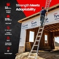 thumbnail image 3 of Lift Ladders 22 Foot Reach 5 in 1 Multi Position Aluminum Step Ladder, Silver, 3 of 12
