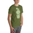 thumbnail image 6 of Cute Smiski Shirt – Kawaii Green Character tee (Olive, S), 6 of 6