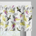 thumbnail image 3 of Ambesonne Banana Valance Pack of 2, Patterned Fruit Dots Art, 54"X18", Multicolor, 3 of 5