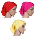 thumbnail image 7 of Soumake Headscarf Cap Delicate Adjustable Mercerized Cotton Solid Color Head Wrap For Daily Wear Fashion, 7 of 7