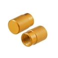 thumbnail image 6 of Motoforti Universal Color Tire Valve Cap Car Accessories Aluminum Alloy Gold Tone 4 Pcs, 6 of 7