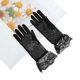 thumbnail image 5 of Guantes bloqueadores de sol con lazo de encaje para mujeres, color negro, 1 par de Unique Bargains, 5 of 5