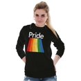 thumbnail image 4 of Gay Rainbow Pride Flag LGBTQ Rights Plus Size Long Sleeve Graphic Tee Shirt Brisco Brands 3X, 4 of 5