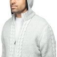 thumbnail image 6 of X RAY JEANS Mens Hooded Full-Zip High Neck Sweater Jacket, Oatmeal, 2XL, 6 of 6