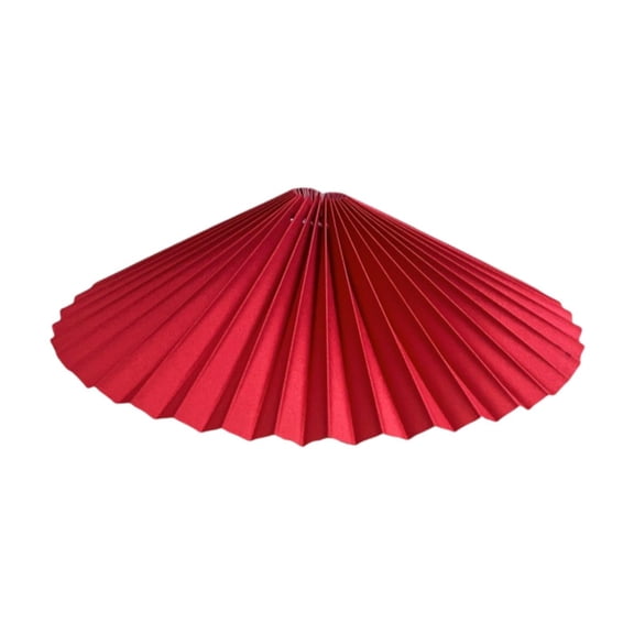 oshhni Pleated Lamp Shade Lamp Cover Novelty for Pendant Lights Fashion Light Cover for Red