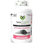 VetriScience Vetri Mega Probiotic, Digestive Care for Dogs & Cats, 180 Capsules