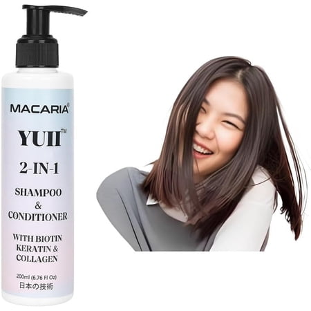 Yuii Biotin Keratin and Collagen Shampoo Conditioner Hair Growth Shampoo, Sulfate & Paraben Free Hair Care, for Thickening & Thinning Hair, Controls Hair Fall By Advanced Japanese Technology