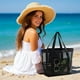 thumbnail image 5 of Bolsa de malla para almacenamiento de viaje con compartimentos visibles y base de drenaje: organizador de gran capacidad para exteriores, playa, camping, portátil, diseño multibolsillos, resistente a, 5 of 6