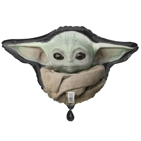 Unique Industries Baby Yoda 15.75" Multi-color Birthday Balloon