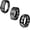 Black, variant on 3Pcs Stainless Steel Rings for Men 8MM Hammered Wedding Ring Set Square Signet Rings Pinky Silver Ring Simple Mens Band Rings Gold/Black/Silver Size 7-13