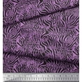 thumbnail image 2 of Soimoi Purple Cotton Jersey Fabric Leopard & Wild Animal Skin Fabric Prints by Yard 58 Inch Wide, 2 of 3