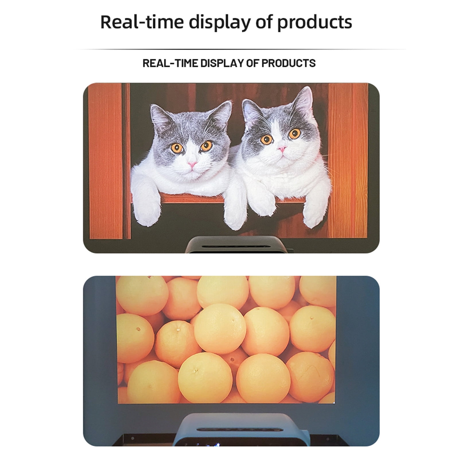 Nkmbld Full HD Portable Mini Projector, 5G Wireless Mobile Phone Same Screen Projector-Selling HD 1080P Portable Projector 200inch Large Screen High Brightness Projector