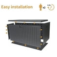 thumbnail image 6 of 230 Gallon Extra Deck Box Lockable Resin Outdoor Storage Box Waterproof Outdoor Container for Patio Furniture Cushions, Pool,Black, 6 of 7