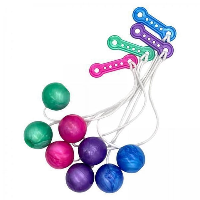 5x Columpio de Mano Bola de Cuerda Juguete Favor de Fiesta Juguetes para Niños Habilidades s Finas Columpio Bump Ball en Una Cuerda para Relleno 5 piezas