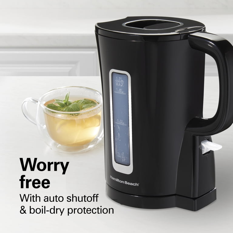 HAMILTON BEACH 電気式タジン鍋 黒 Hamilton Beach Electric Kettle, Tea & Water Kettle, 1.7L, Black