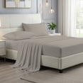 thumbnail image 3 of 100% Cotton Bed sheets, Deep Pocket, Wrinkle Resistant, Soft & Smooth Sateen 4-Piece, Full Taupe by Purity Home, 3 of 13
