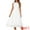 White, variant on Eyelet Sleeveless A Line Midi Tank Dress L White