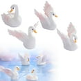 thumbnail image 5 of 1X Swan Figurine - Miniature Ornament Creative Swan Resin Figurine Charming Desktop Decor for Home, 5 of 9