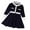Navy, variant on MEZZALL Girls Long Sleeve Knitted Dress Princess Elegant O-Neck Festive Dress For Wedding Winter Dress Trendy Toddler Sundress, Red, 5-6 Years