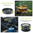 thumbnail image 3 of HLONK Camping Cooking Set Camping Cookware Set 16pcs Camping Pot pan Set Nesting Camp Cook Set Camping Hiking Cookware Camping Backpacking Pans Set, 3 of 7